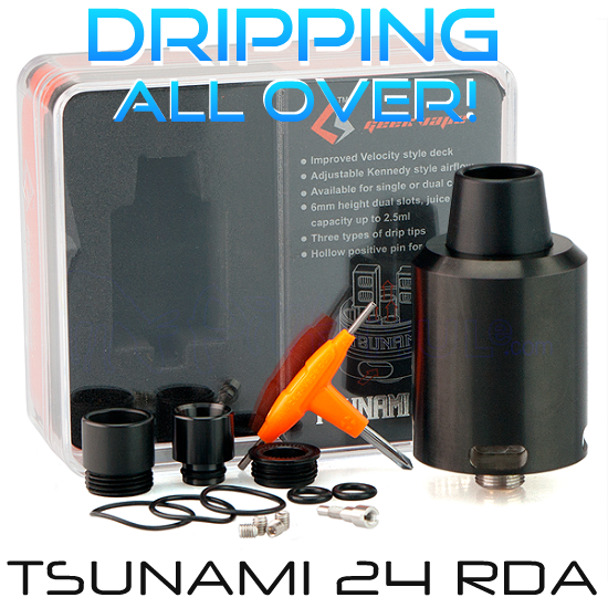 THE DRIP MEISTER! GEEK VAPE Tsunami 24mm RDA